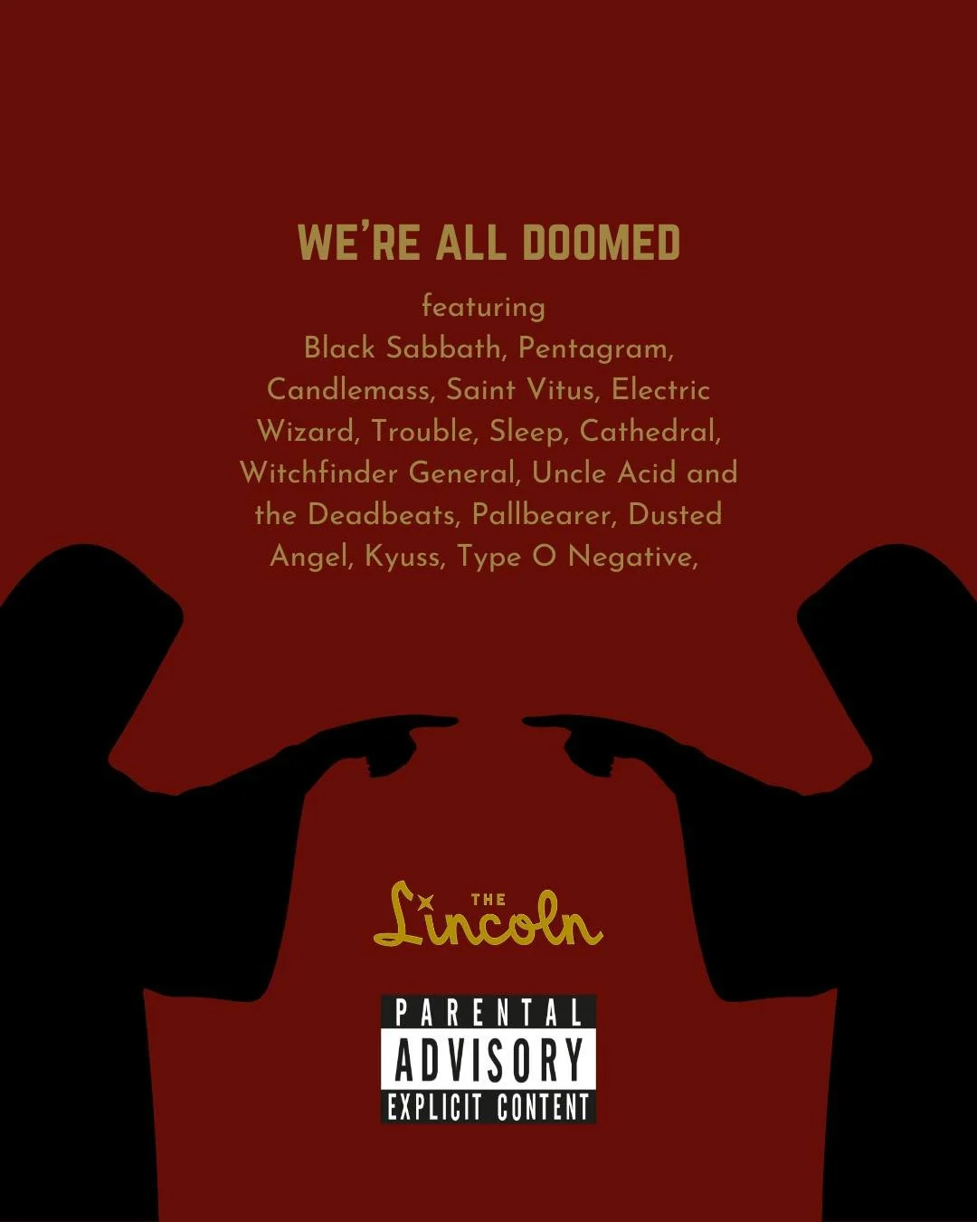 New playlist just dropped to prepare you for PENTAGRAM! Bone crushing riffs so heavy they might actually create a black hole. Is it possible you LOVE doom metal and just don't know it yet? Listen to "We're All Doomed" to find out! 
Listen h