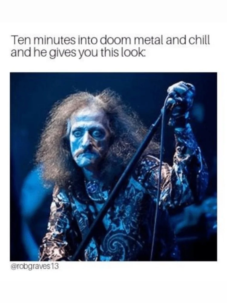 We like our metal like we like our milkshakes - thick and heavy! #doommetal💀