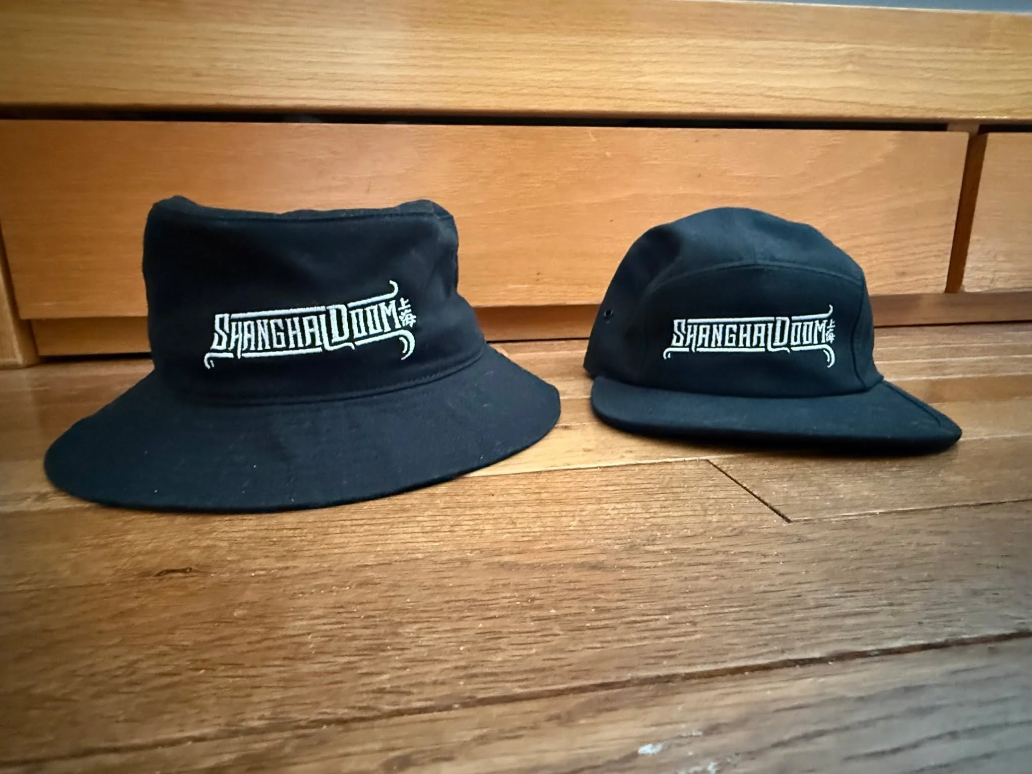 @shanghaidoom  is having a GIVEAWAY at Saturday, May 9th's show! Show up and try to win a 5-Panel Hat &amp; Bucket Hat (which have never been released to the public). 

Get your tix, win some swag, and get hype with @triphvzvrd , @nizzbeats , LAKYE, 