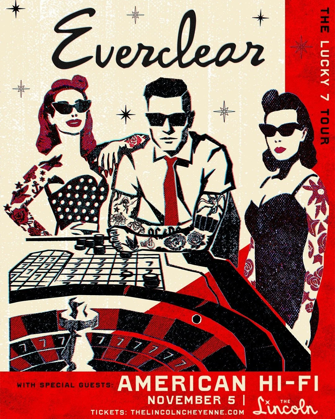 Big announcement! @everclear  is returning to the Lincoln - November 5. Not only are they bringing @americanhifiofficial  with them, but they also have a special fan treat for each night of the tour. Fans will be voting for their favorite songs from 