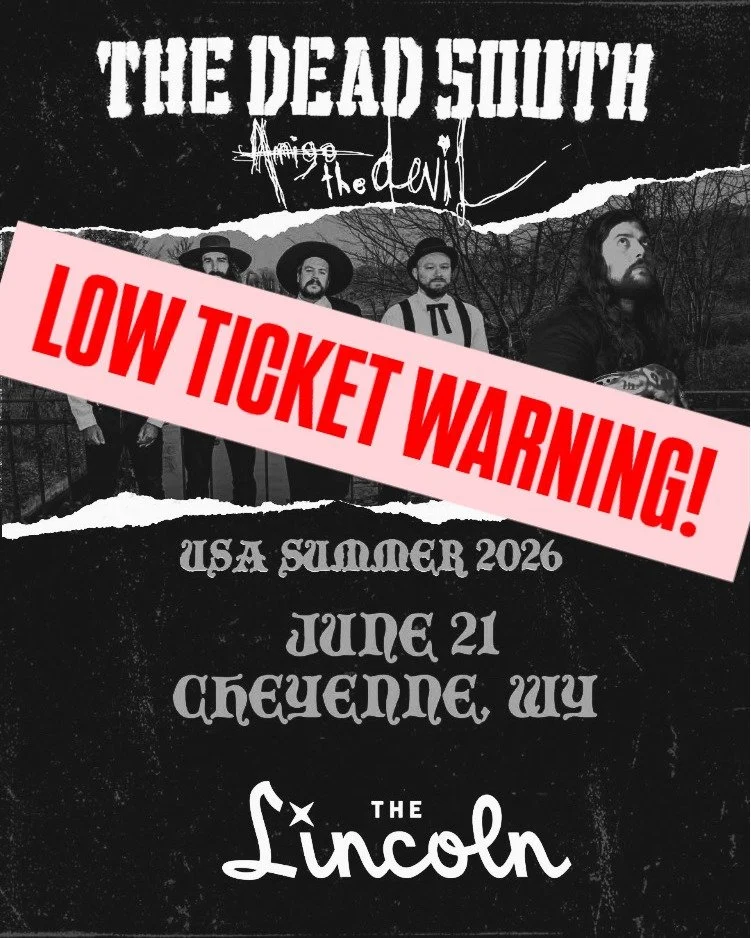 LOW TICKET WARNING 🚨 @thedeadsouth &amp; @amigothedevil tickets are almost gone! Trust us - you don't want to miss this iconic team up.

Comment TICKETS and we'll DM you the link