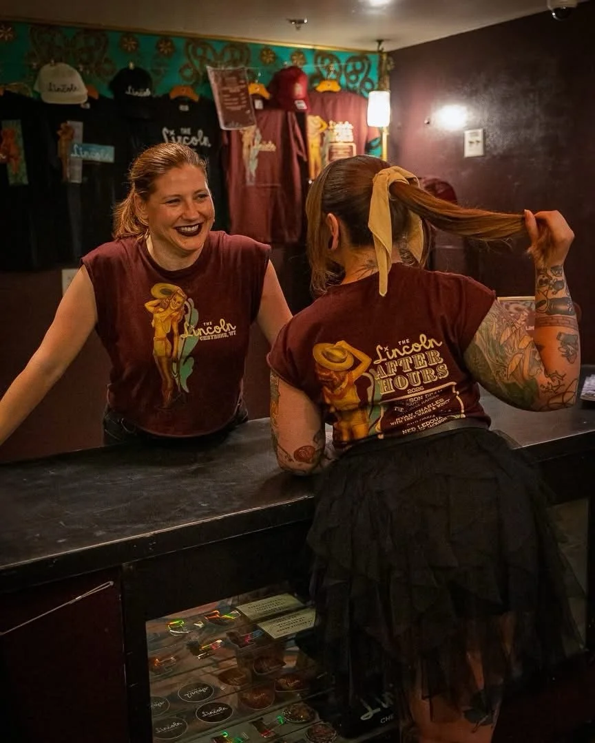 We have LIMITED EDITION Lincoln After Hours merch - Jenny t-shirts, stickers, and a trucker hat! Snag some swag this week before it&rsquo;s gone &amp; let the people know you were here for The Lincoln After Hours 2026! 🤠