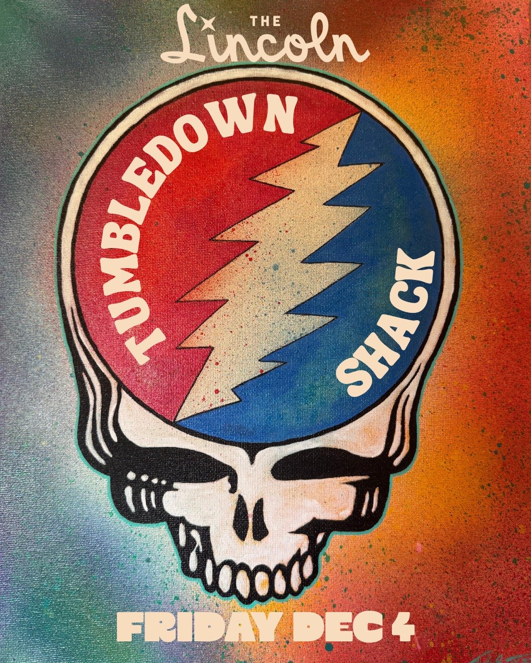 NEW SHOW ANNOUNCEMENT! Here's one for the Deadheads - @tumbledownshackband is one of the best Grateful Dead experiences in the region and we're trilled to welcome them to the Lincoln on Friday, December 4! On sale NOW, comment SHACK and we'll send yo