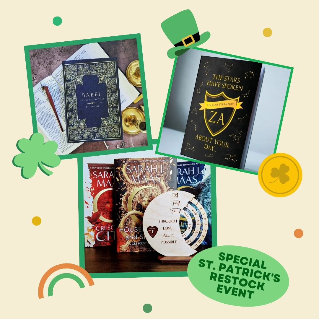 Have you been waiting and hoping for a restock on some of our most requested items? Well, today is your lucky day! Your favorite literary leprechauns at TLB are holding a St. Patty's weekend restock event to bring your favorite merch items out from o
