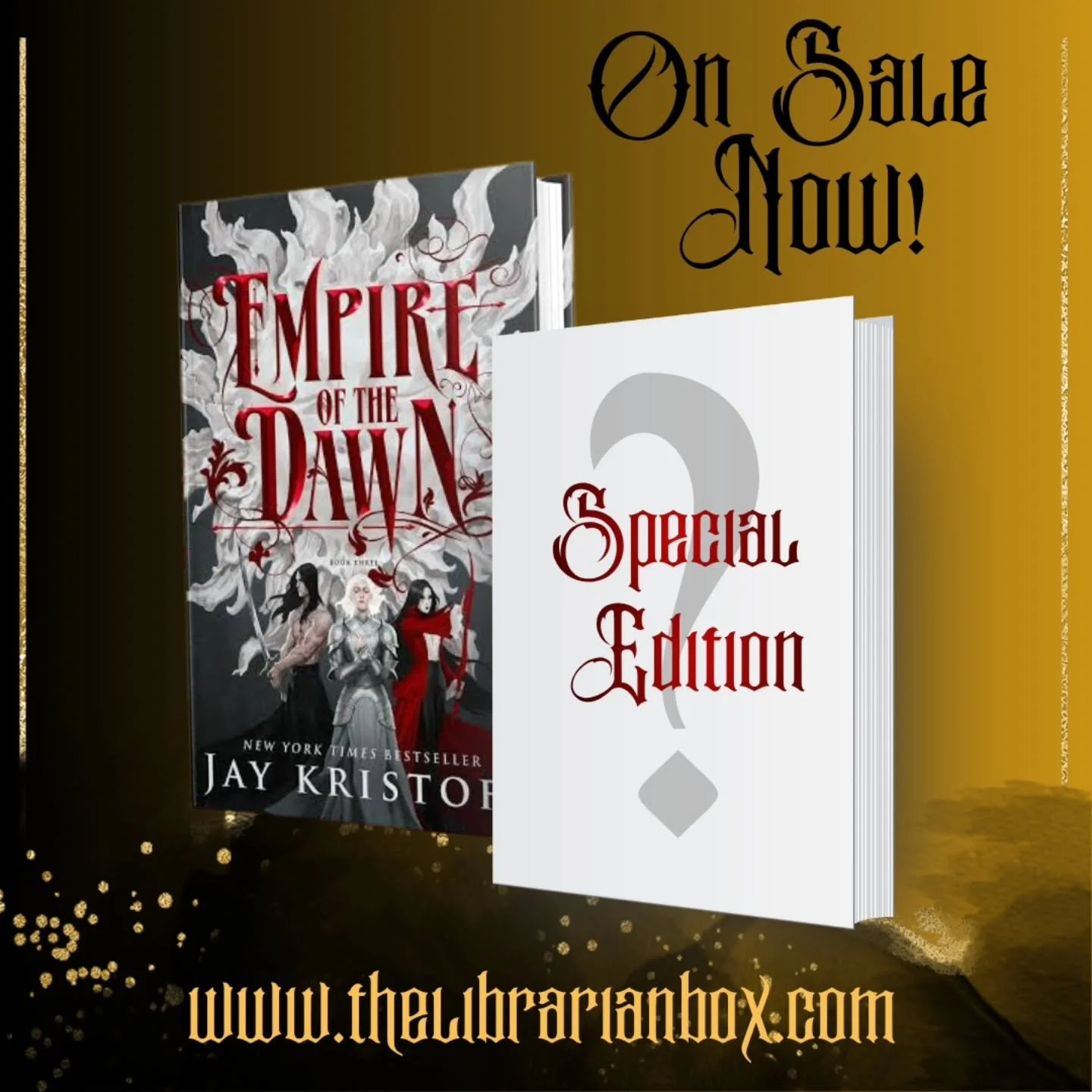 🦇 Did you miss the big announcements? 🦇

Get ready for a spine-tingling treat! Empire of the Dawn, the final installment of Jay Kristoff's gloriously gothic vampire trilogy, is getting a glow-up with our xclusive special edition box!! 🧛&zwj;♂️✨ 

