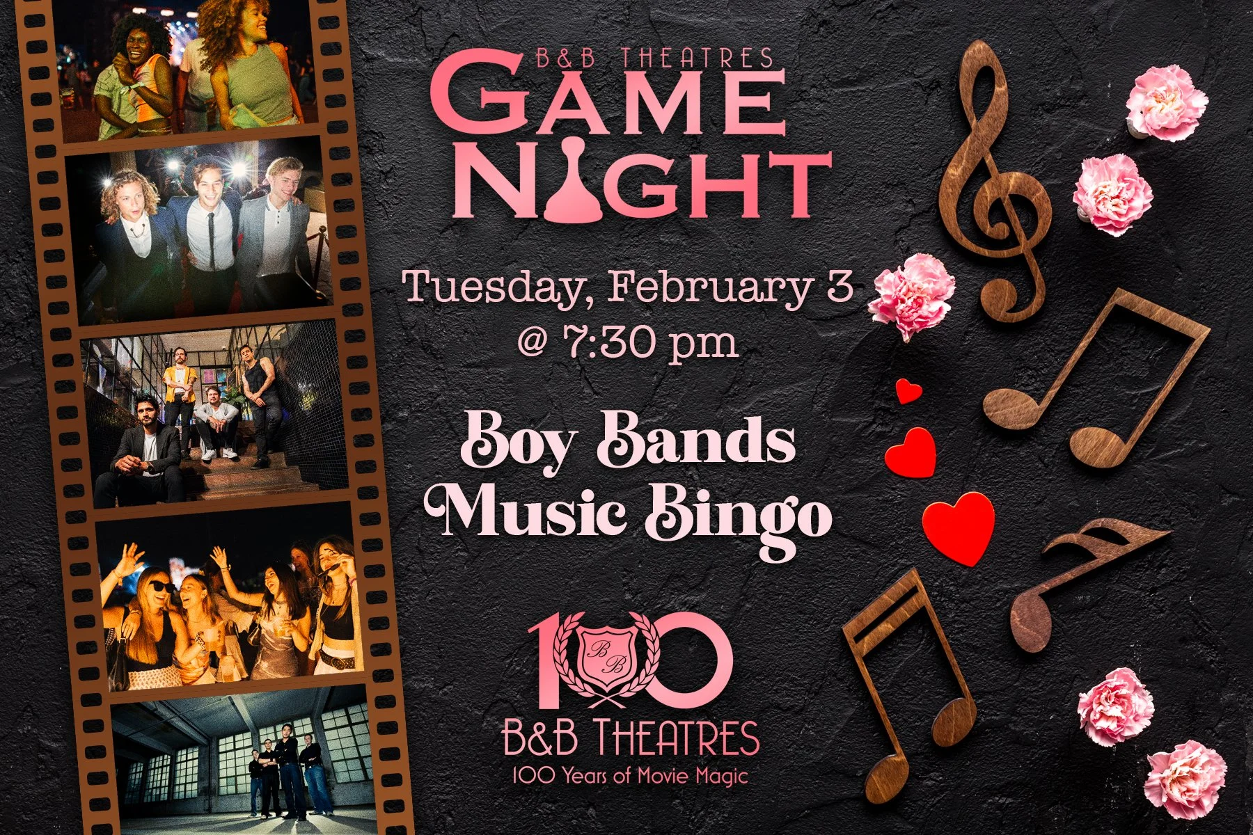 Boy Bands Music Bingo         