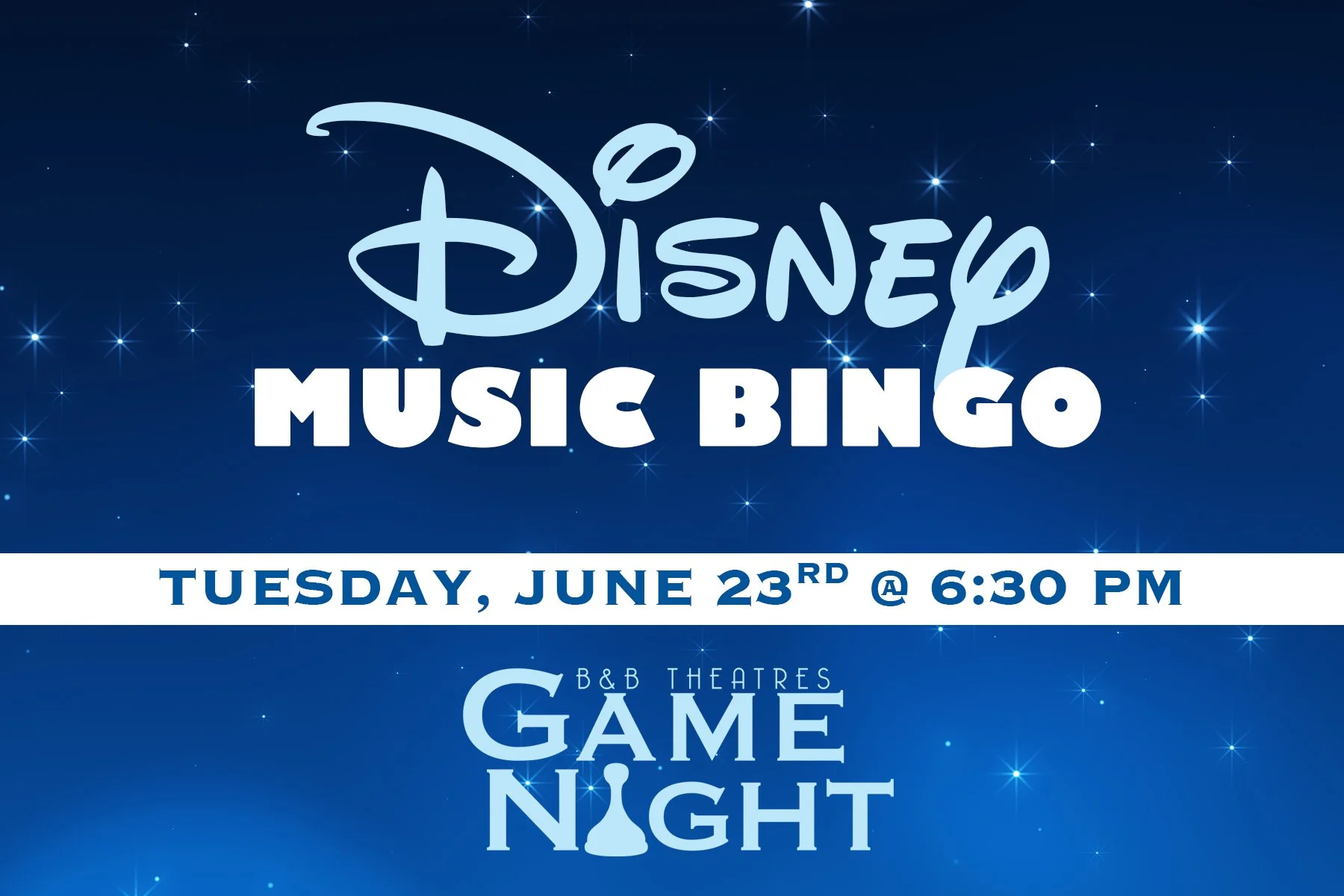 Disney Music Bingo            