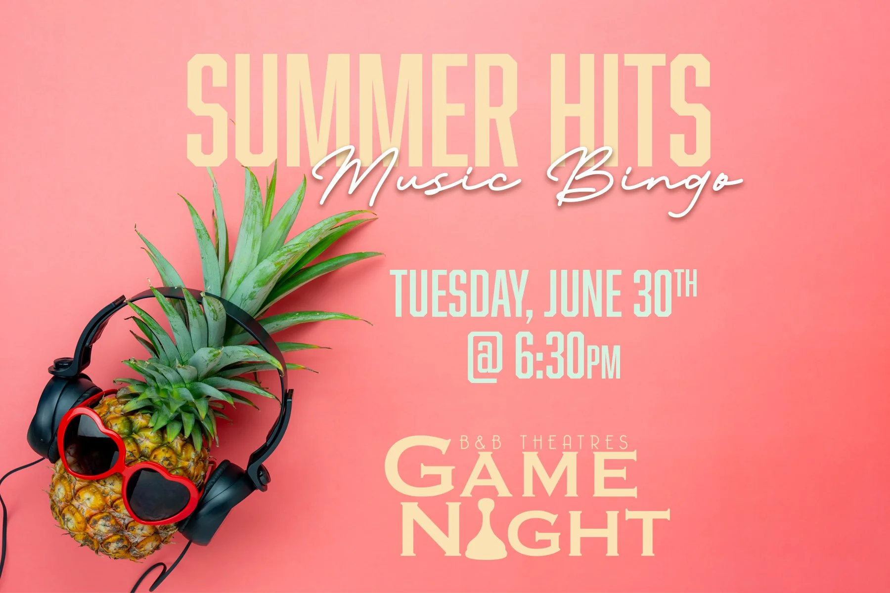 Summer Hits Music Bingo             
