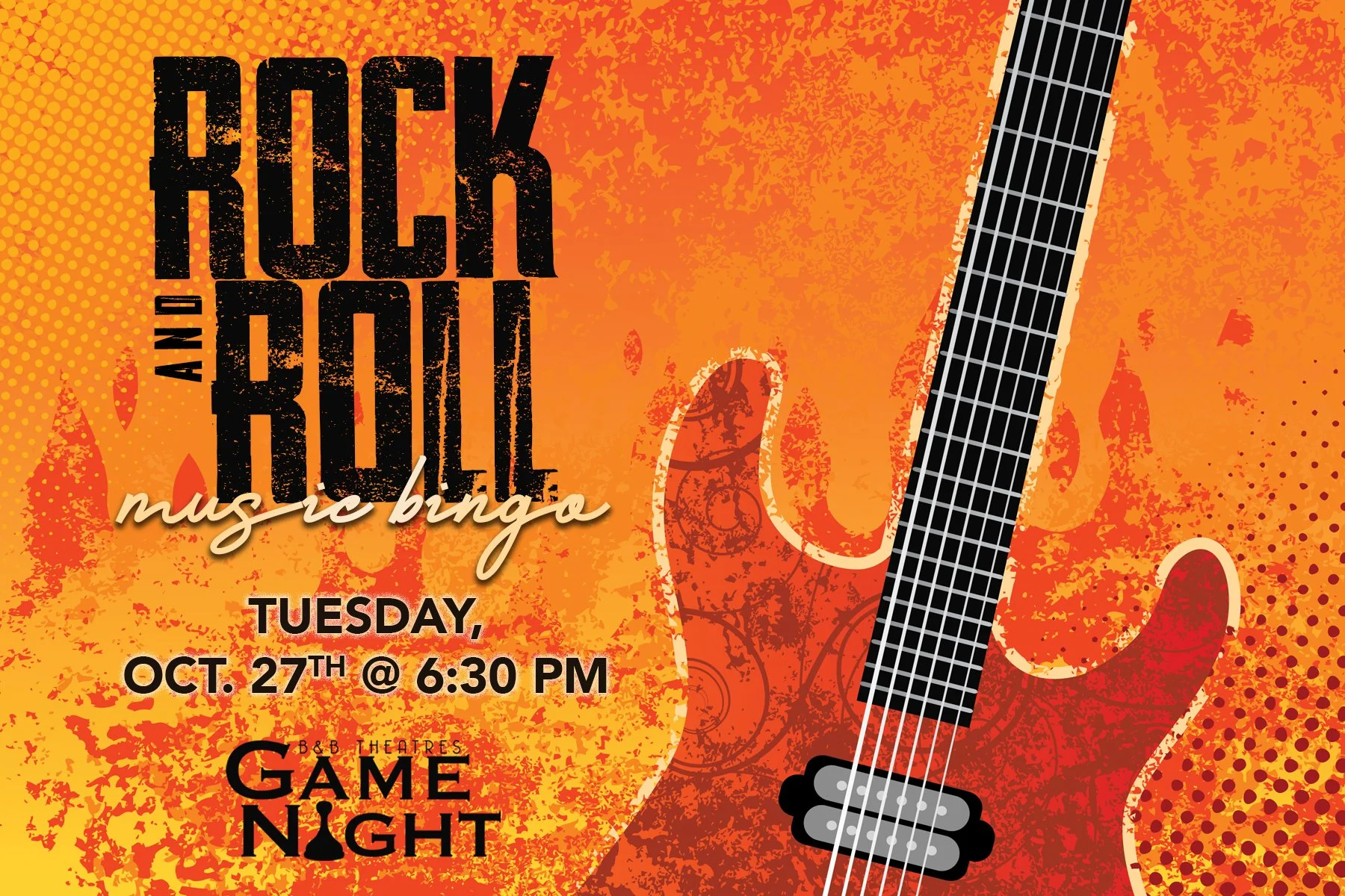 Rock 'n Roll Music Bingo              