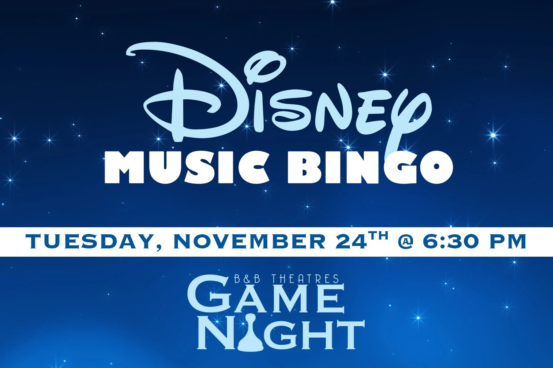 Disney Music Bingo               