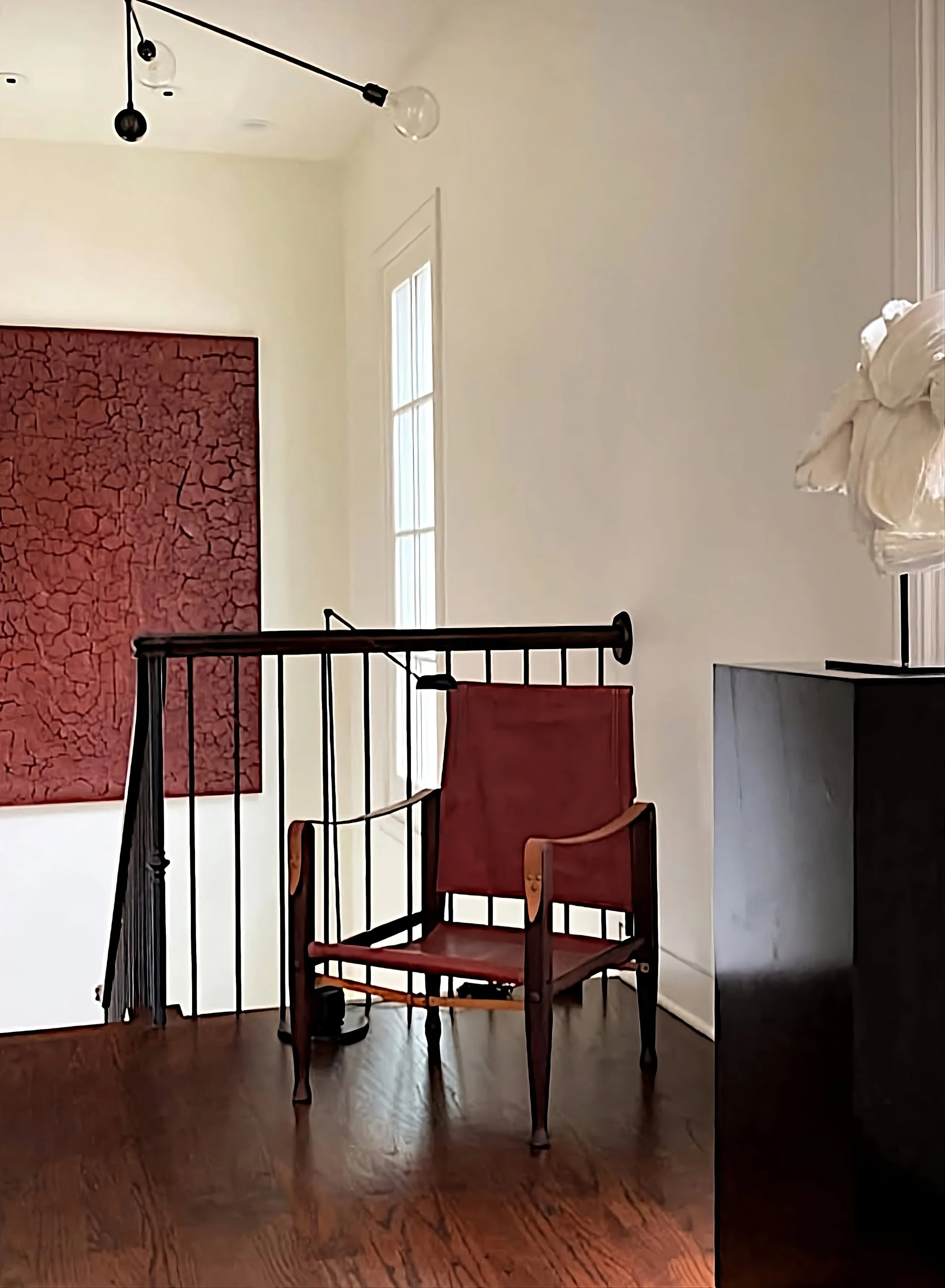 Mixed Media Acrylic on Canvas, Maroon