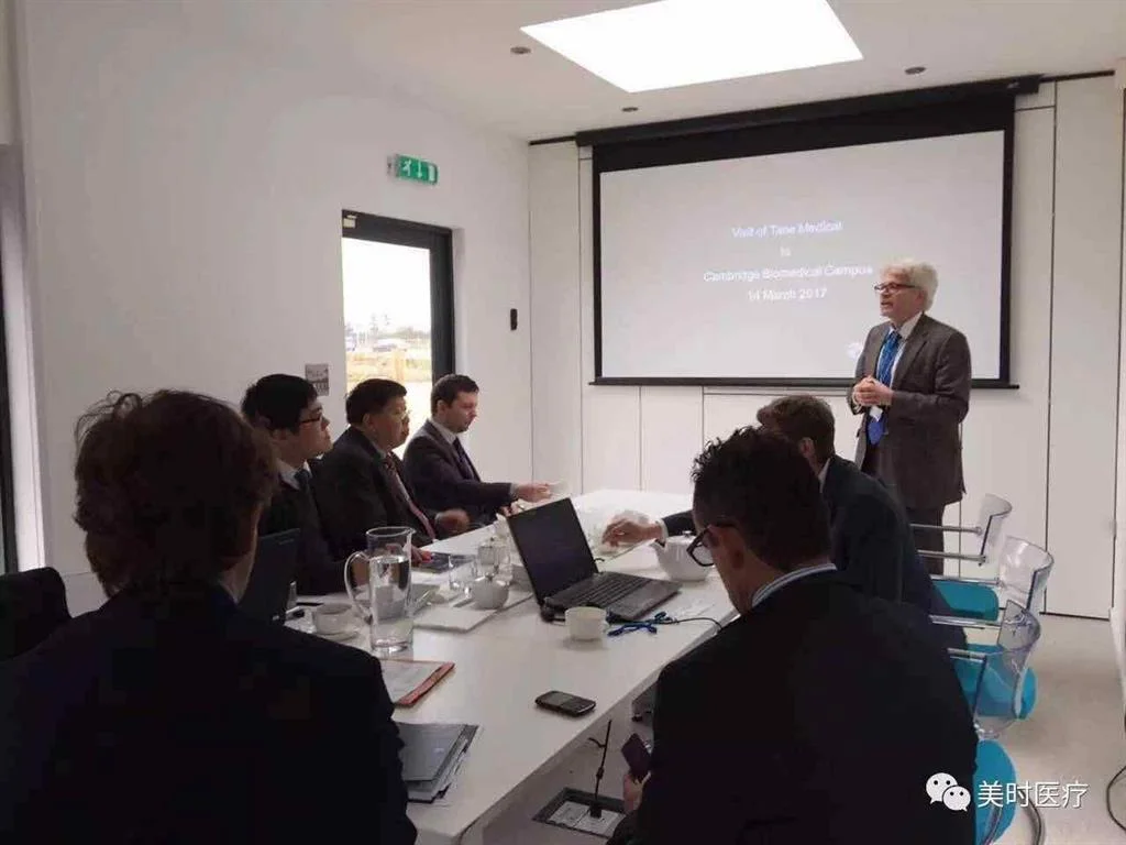 On behalf of the University, Professor Hans Hagen, COO of Biomedical Center department of Cambridge University welcomed and introduced Time Medical team biomedical research and future development of the University.