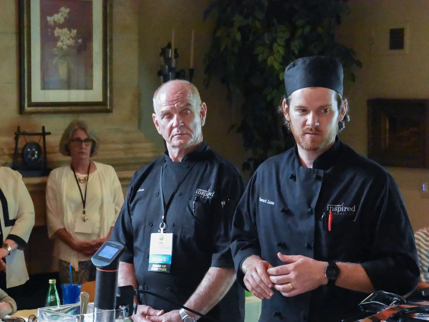 Lon Lane and son, Stewart, research and development chef