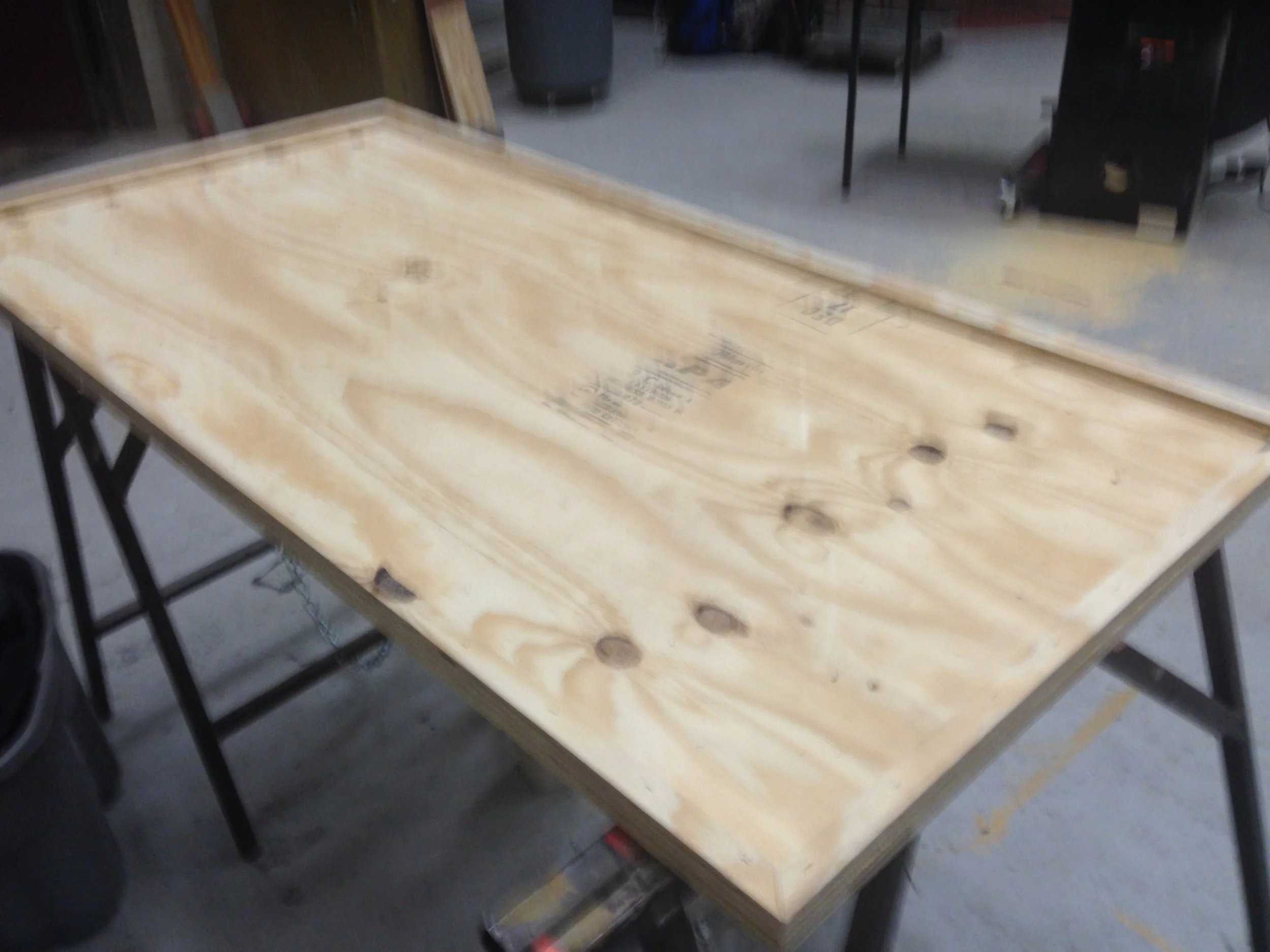  Cut top for a table.   