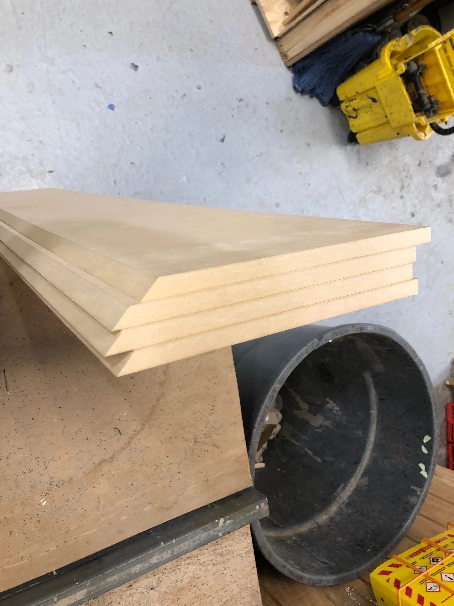  Cut one side to 45 degrees.  