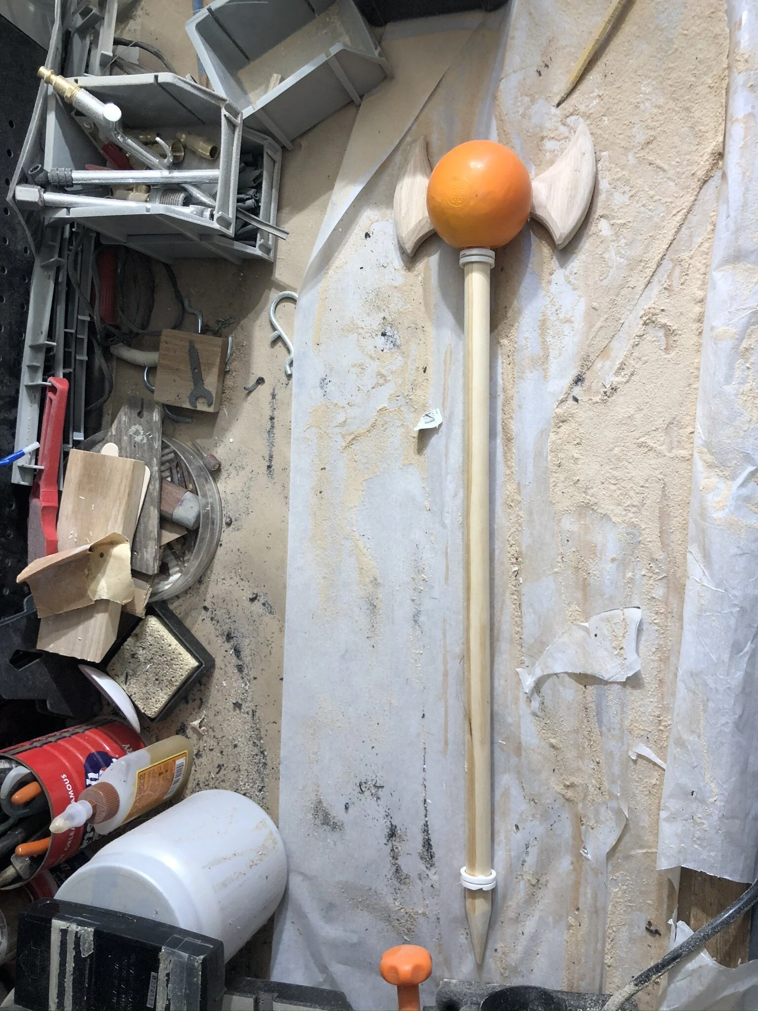  For an extra treat I added a millennium rod too. No trouble to make considering I cobbled it together from extra parts I had lying around.  