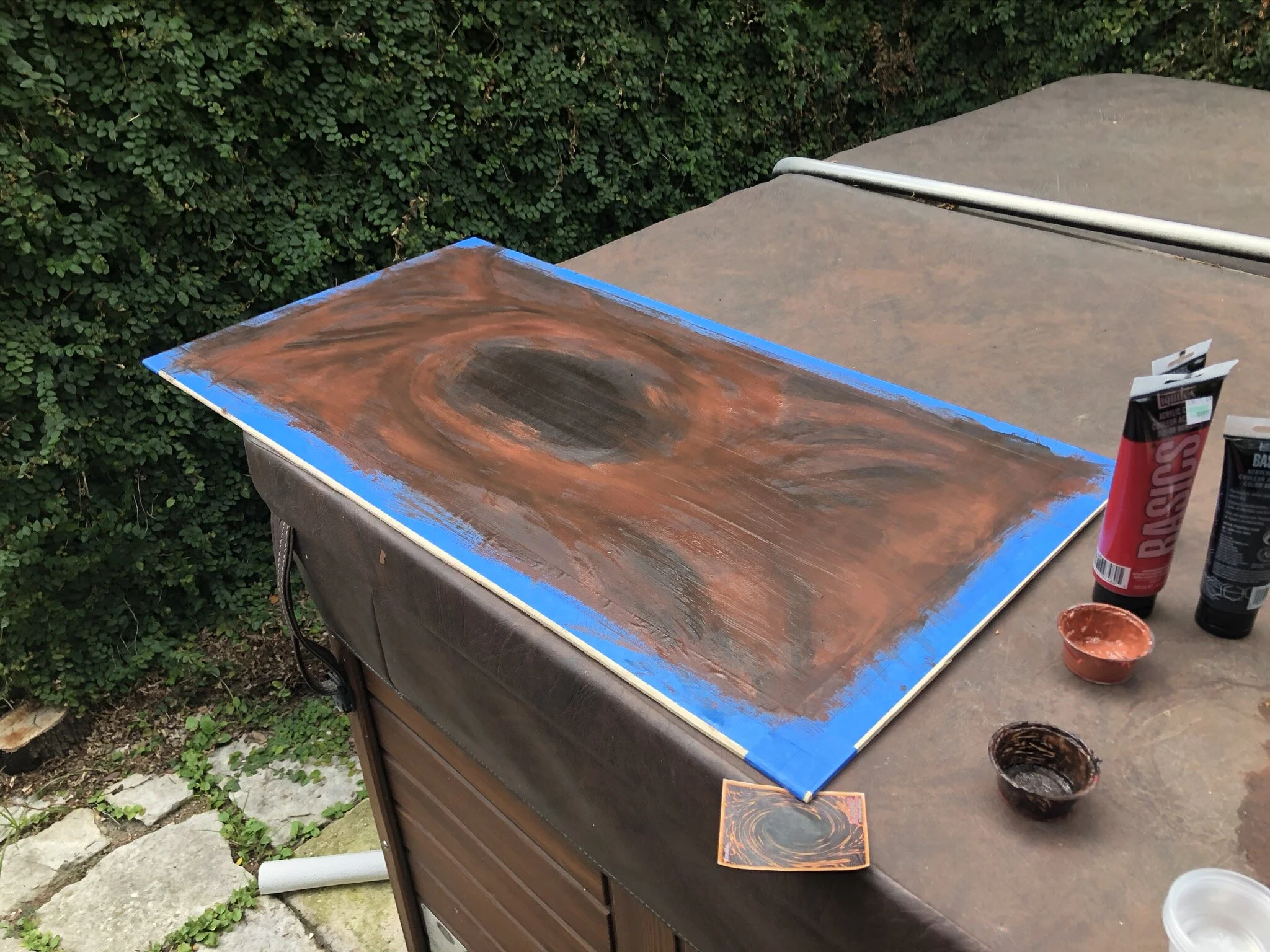  And obviously the back was painted to resemble a Yu-Gi-Oh card’s back.  