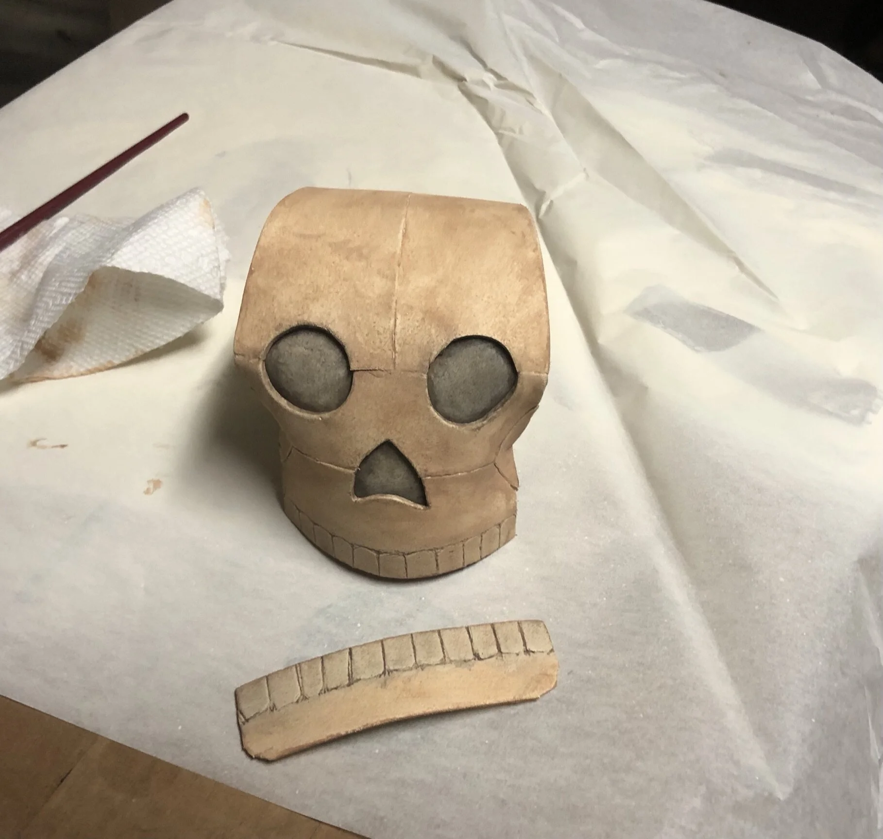  I could have left it with just the black and white of the foam, but it looks so much better with a dirty paint job. 