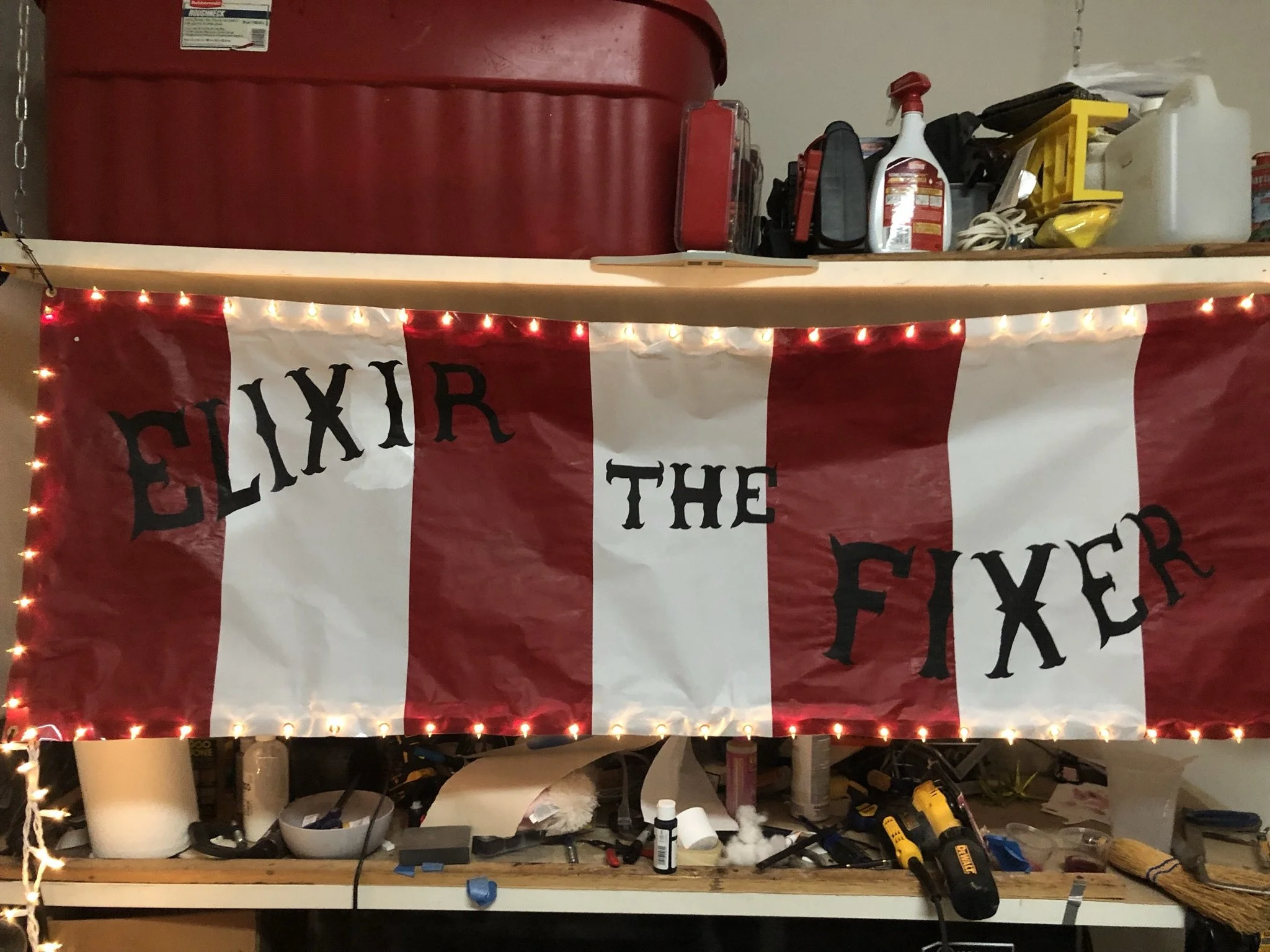  A little repainting and adding the lights finished everything up. 