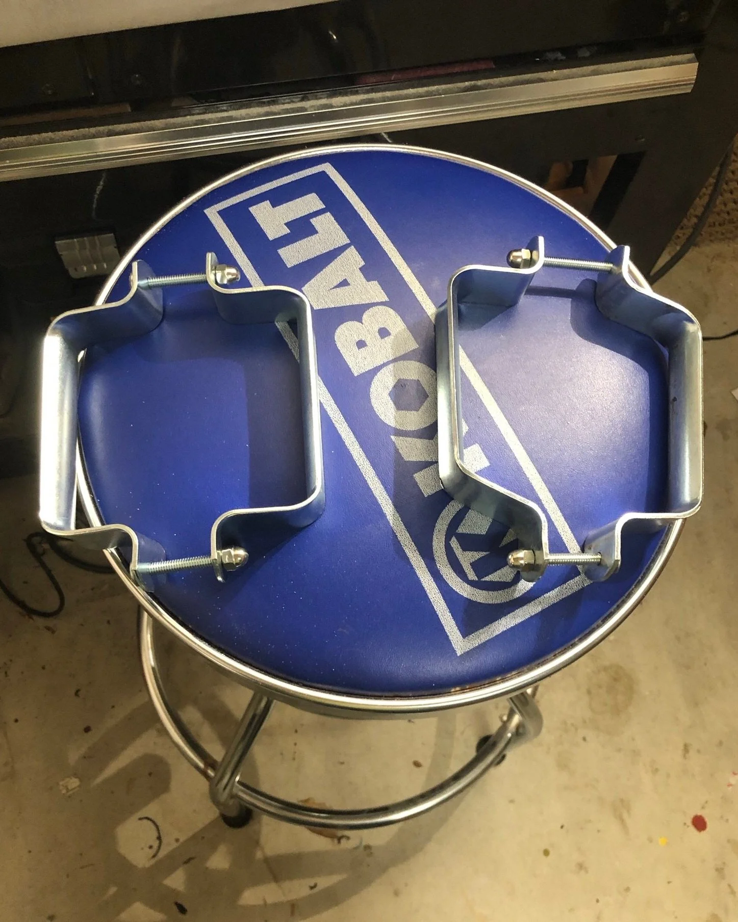  Shackle style collars; made from miscellaneous hardware parts. Was told they liked the angular shape before I was going to reshape them.  