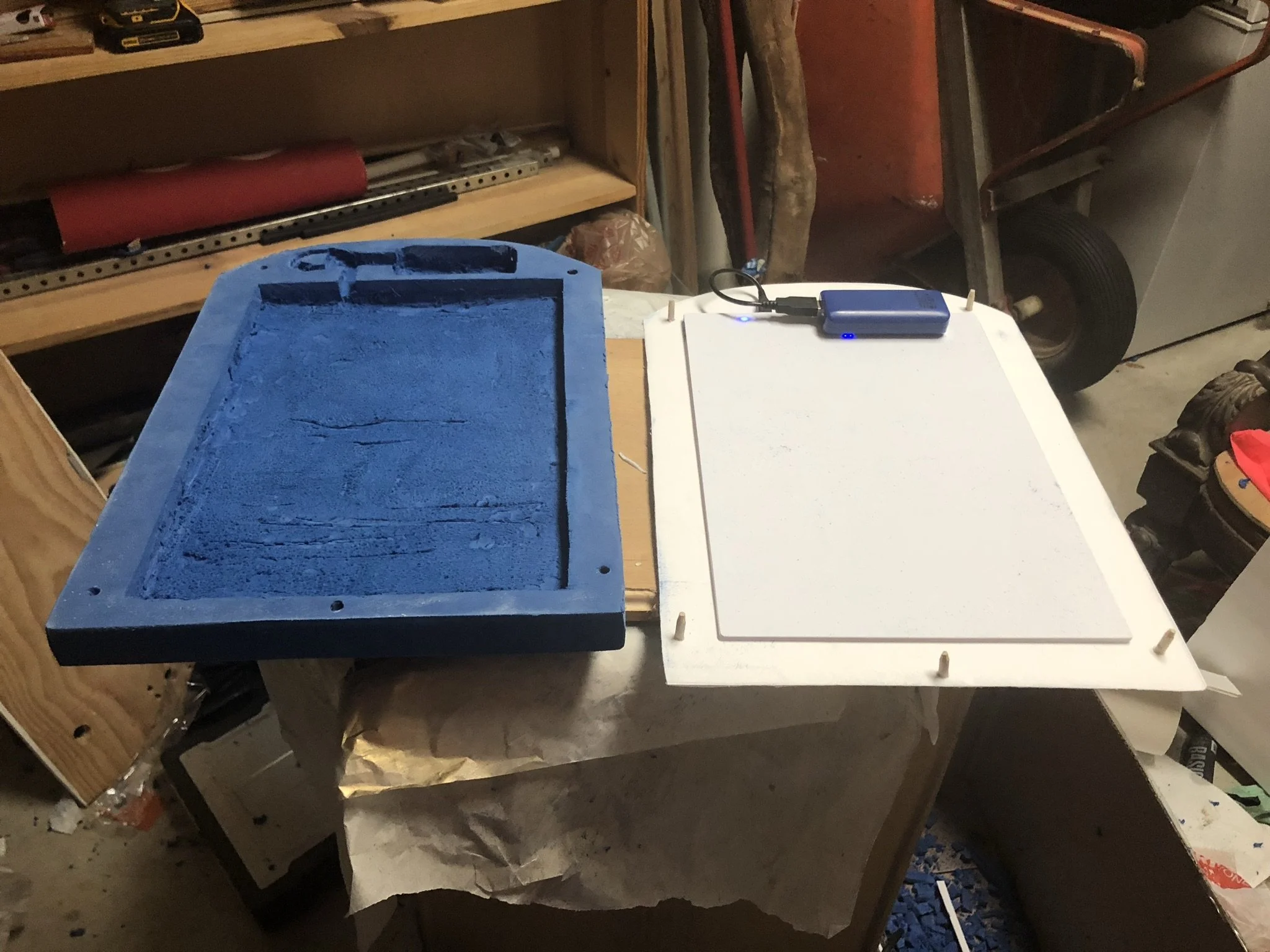  Used a tracing pad for the light source.  