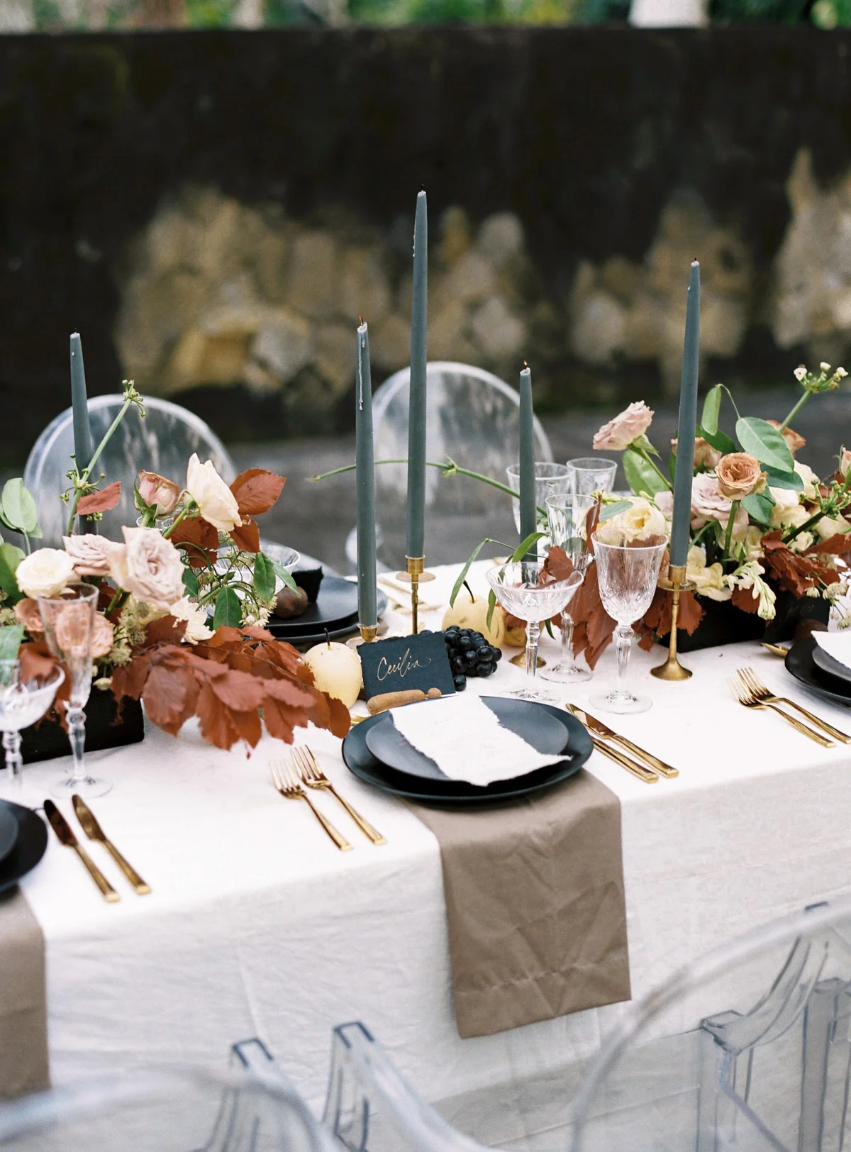 Katie Grant/Mason Neufeld with Paper Diamonds at Maya Ubud Menu by Lazy Woodlane As seen on Magnolia Rouge