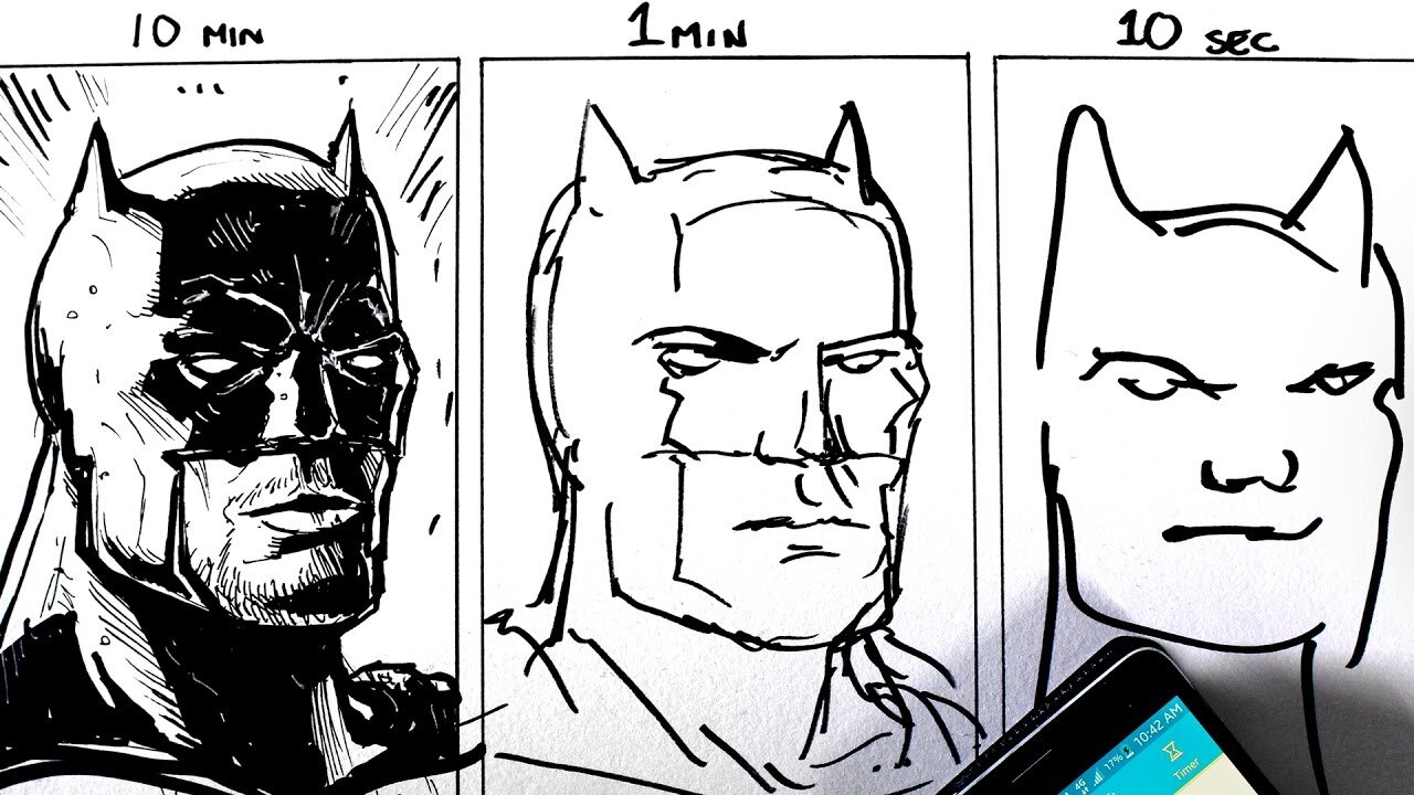 Нарисуй за 10 минут. Что нарисовать за 10 секунд. Рисунки за минуту. Бэтмен рисунки за 10. Бэтмен за 10 минут рисунок.