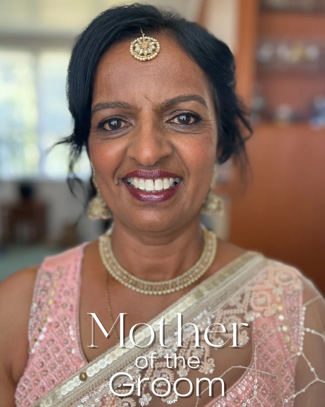 ✨ DM or Comment the word &lsquo;MUM&rsquo; for details on how to receive $90 OFF any bridal makeup package when you include Mother of the Bride (or Groom) this May. 

Big shoutout and thank you to my Masee @bhanu.patel18. Her hair is done by our amaz
