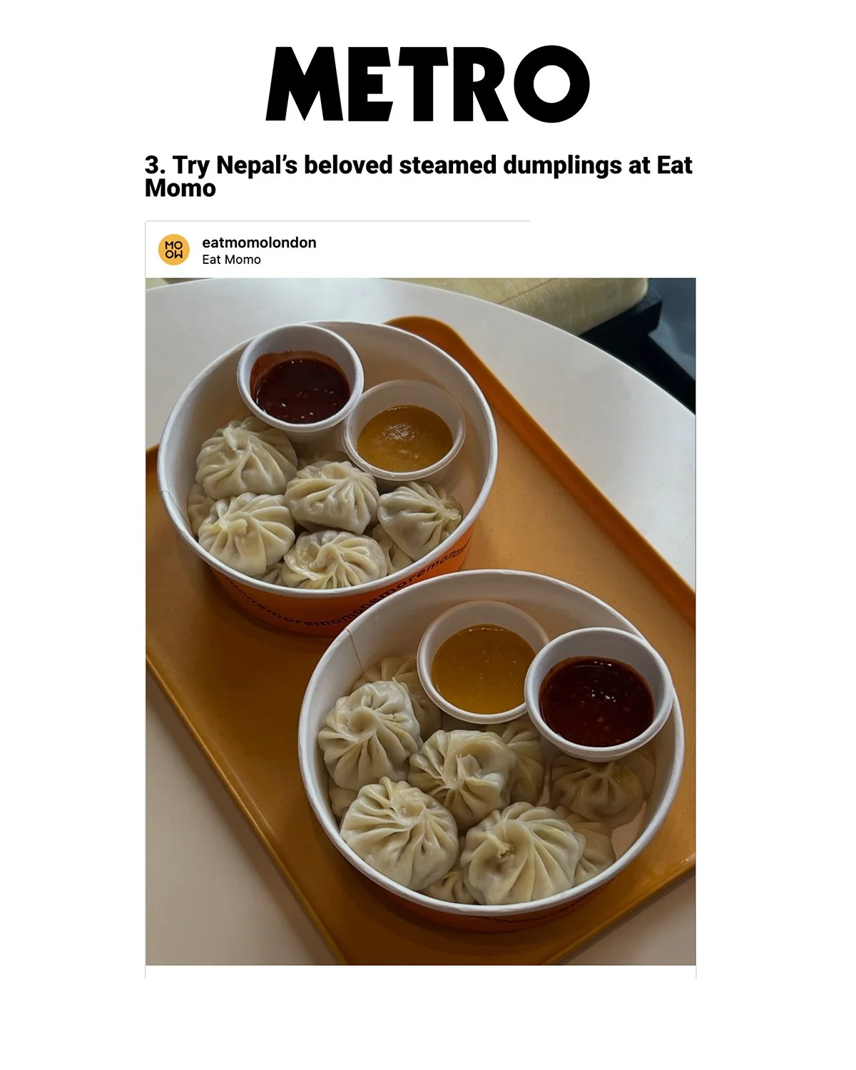 METRO Eat Momo