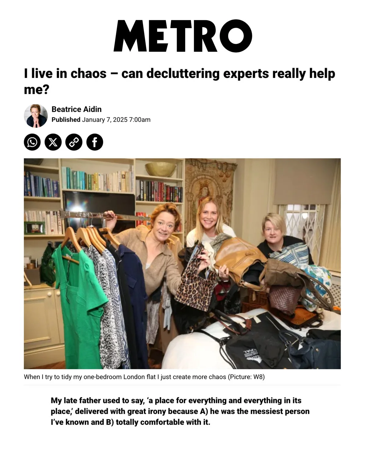 METRO I live in chaos – can decluttering experts really help me? 