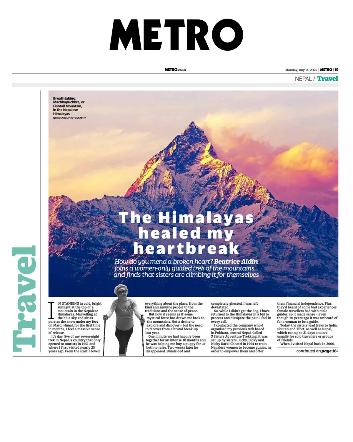 METRO  Devastated and broken, I headed to the Himalayas to heal my heartbreak