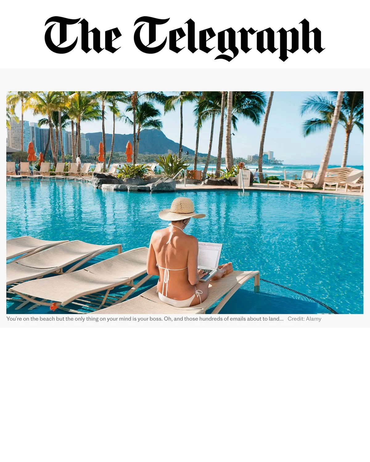 TELEGRAPH No emails please, we’re on holiday: How to switch off .