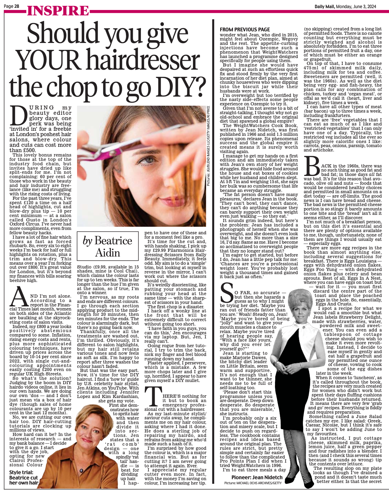 INSPIRE Should you give YOUR hairdresser the chop to go DIY?