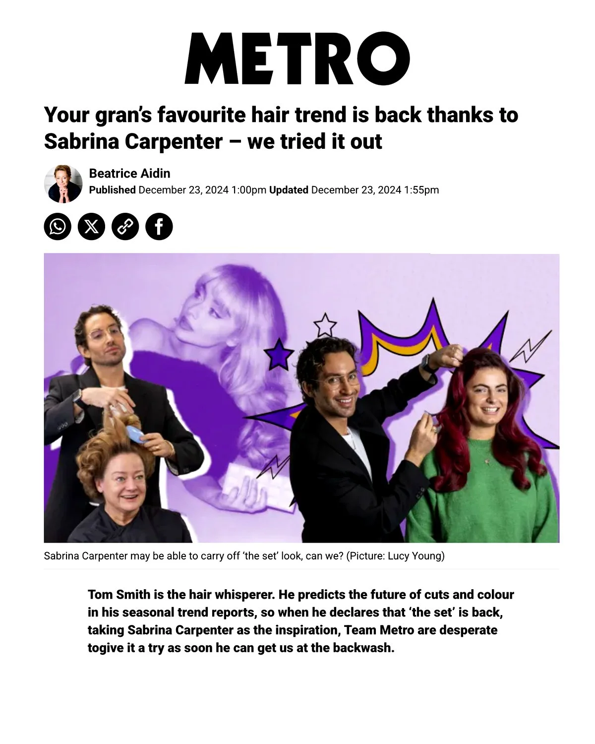 METRO Your gran’s favourite hair trend is back 