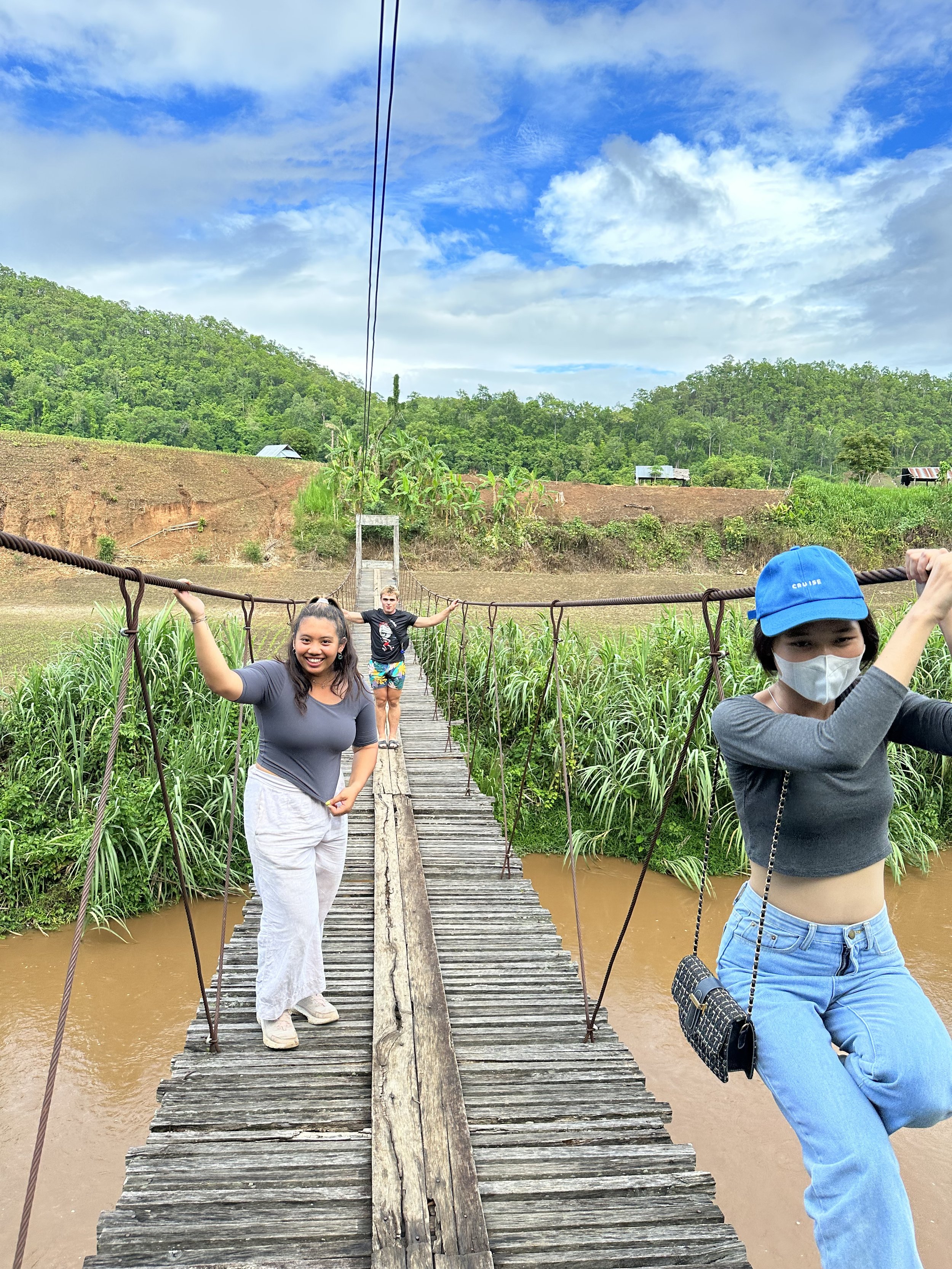 On the bridge in a student’s village