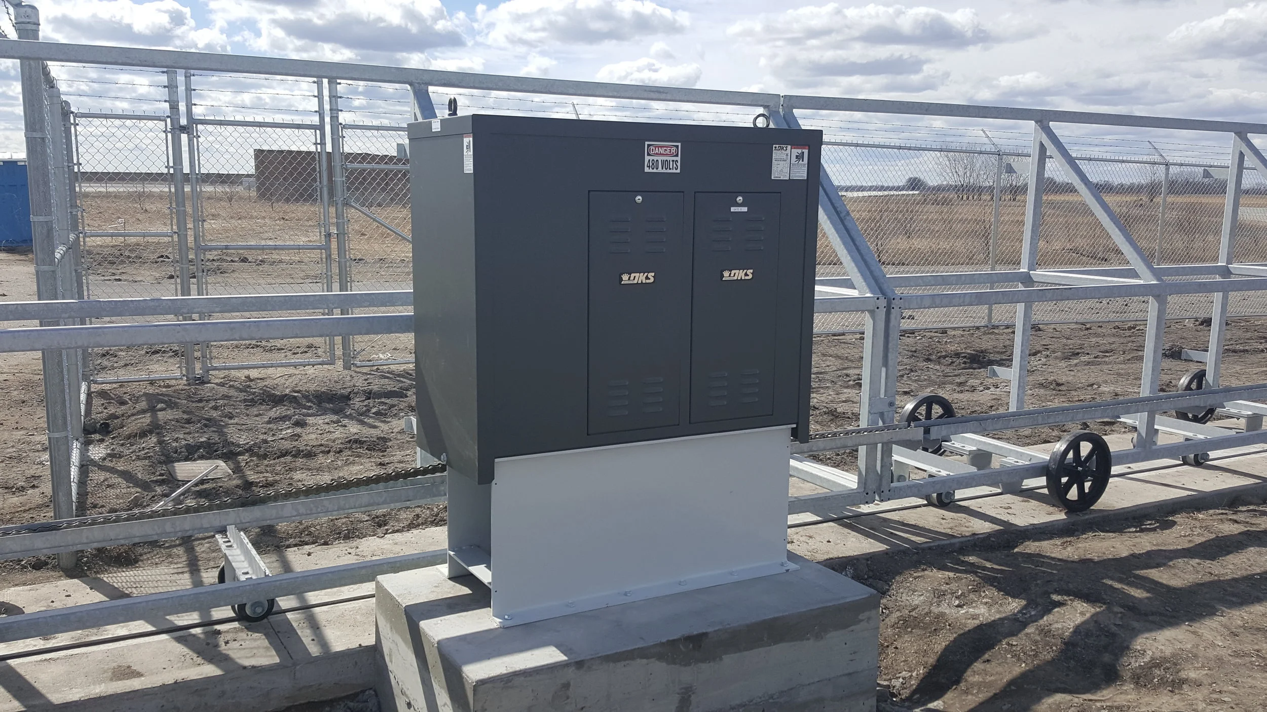 Gate operator for government facility