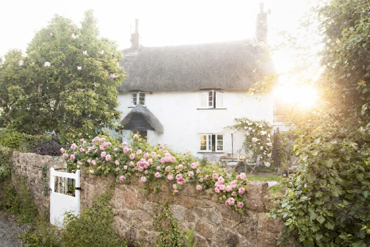 Thatched cottage in North Bovey village on Dartmoor