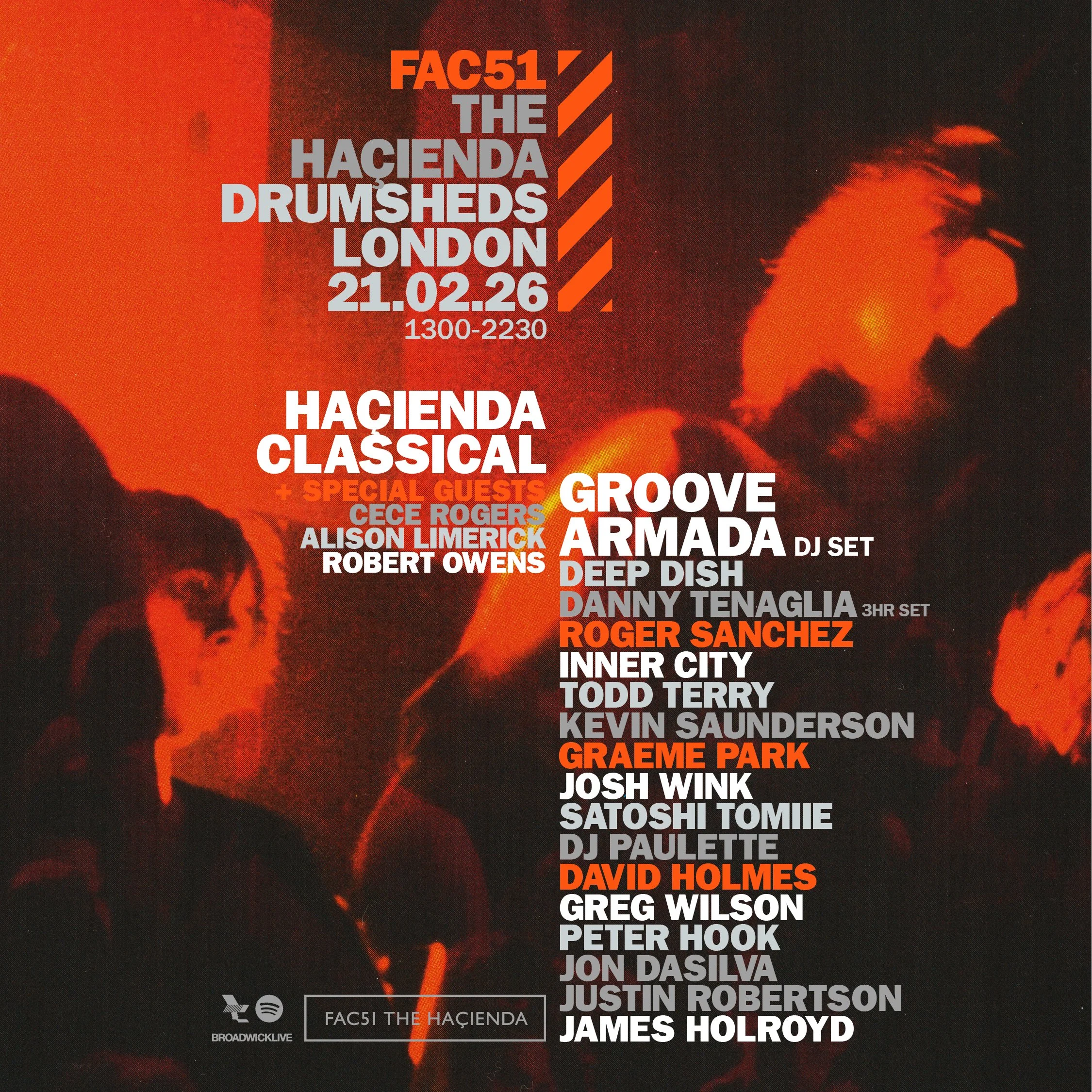FAC51 THE HAÇIENDA @ DRUMSHEDS/LONDON