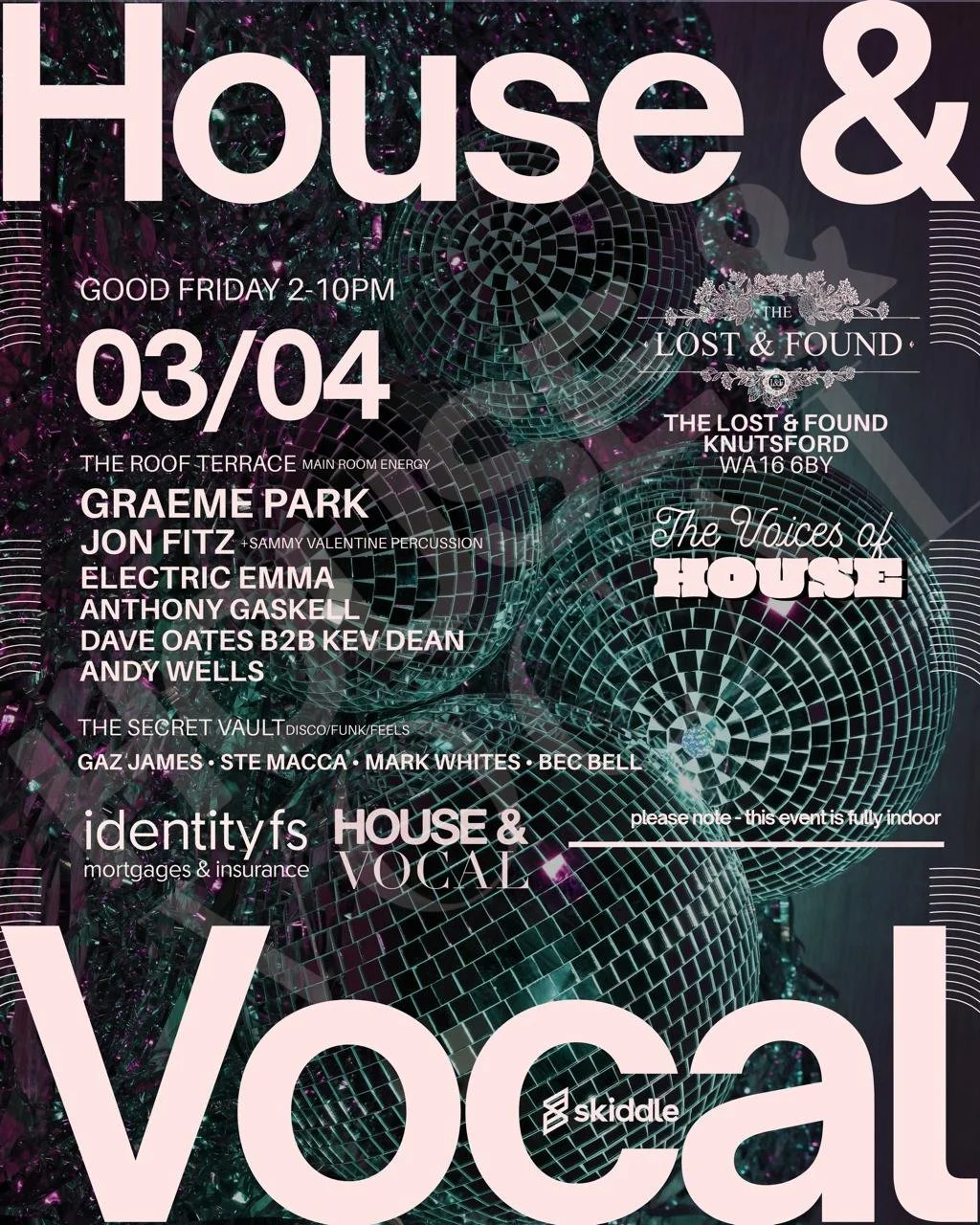 HOUSE &amp; VOCAL @ THE LOST &amp; FOUND/KNUTSFORD