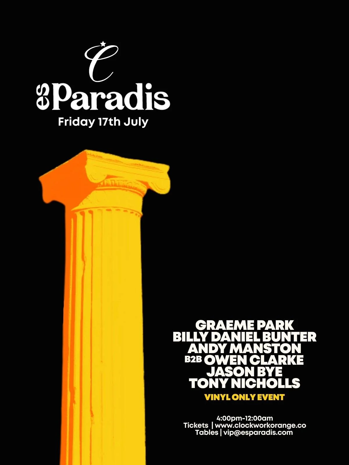 CLOCKWORK ORANGE @ ES PARADIS/IBIZA