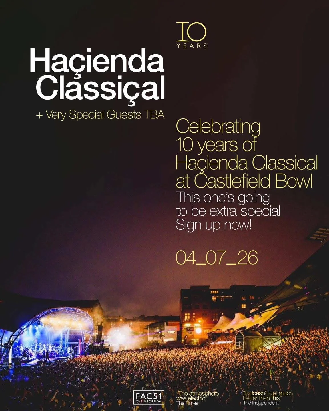 HAÇIENDA CLASSICAL @ CASTLEFIELD BOWL/MANCHESTER