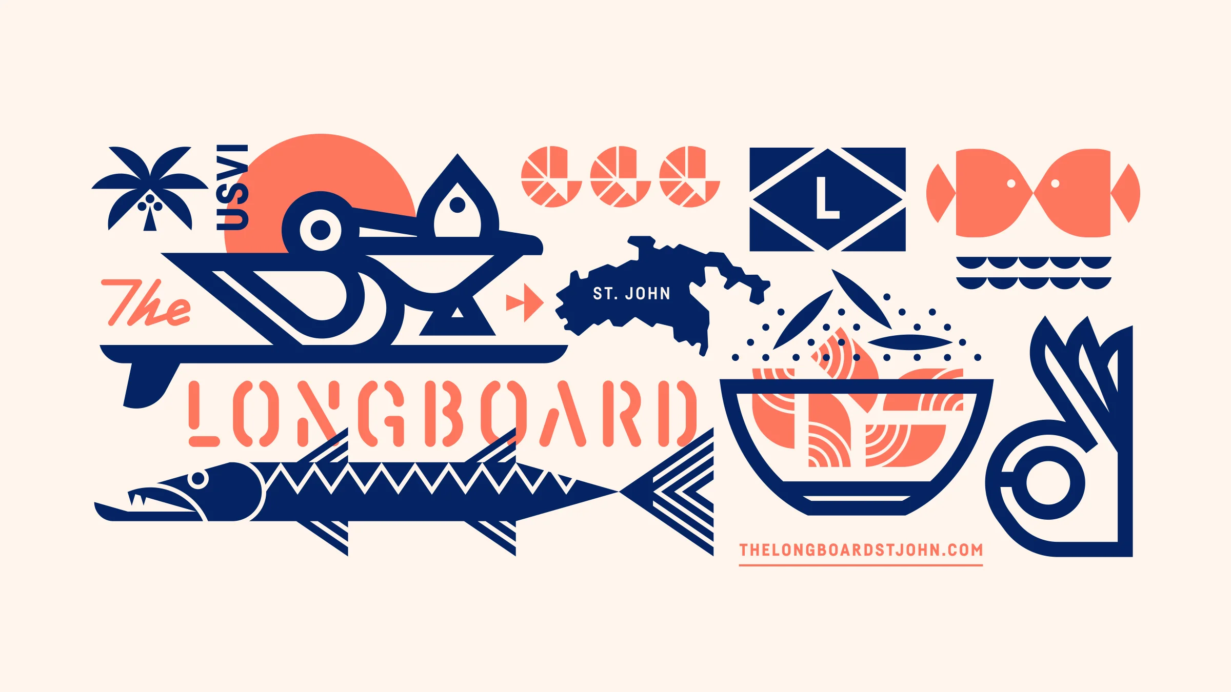 The Longboard Pelican, Flag, Barracuda, and Poké is OK