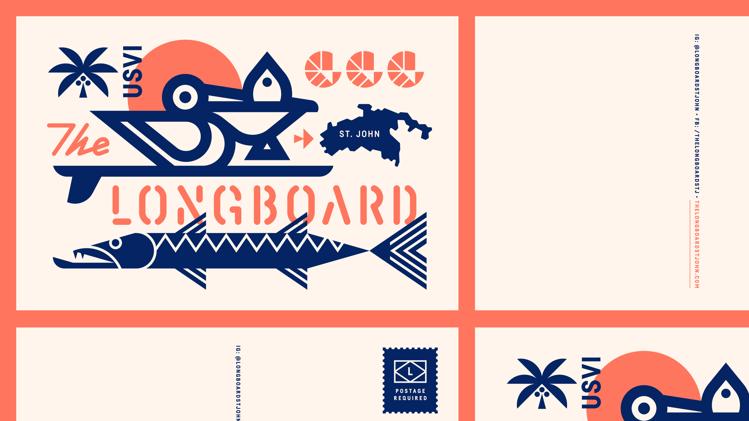 Logo & Brand Identity Design for The Longboard, St. John, USVI — Jay