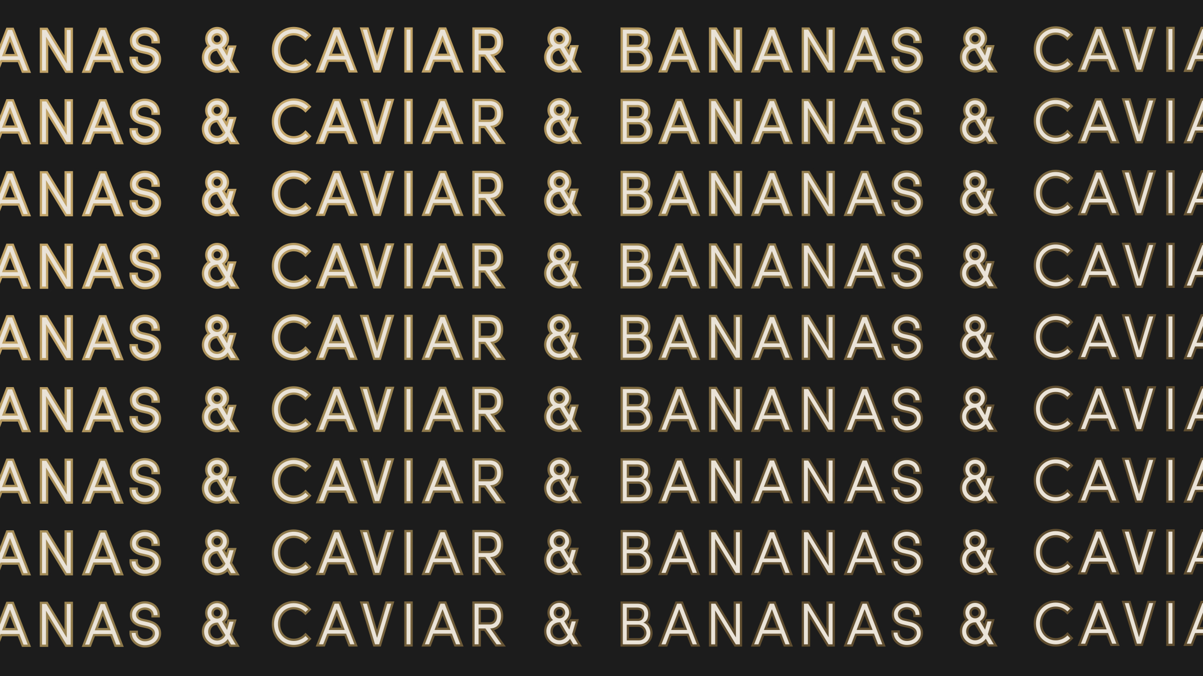 Logo & Brand Identity Design for Caviar & Bananas, Charleston, SC — Jay