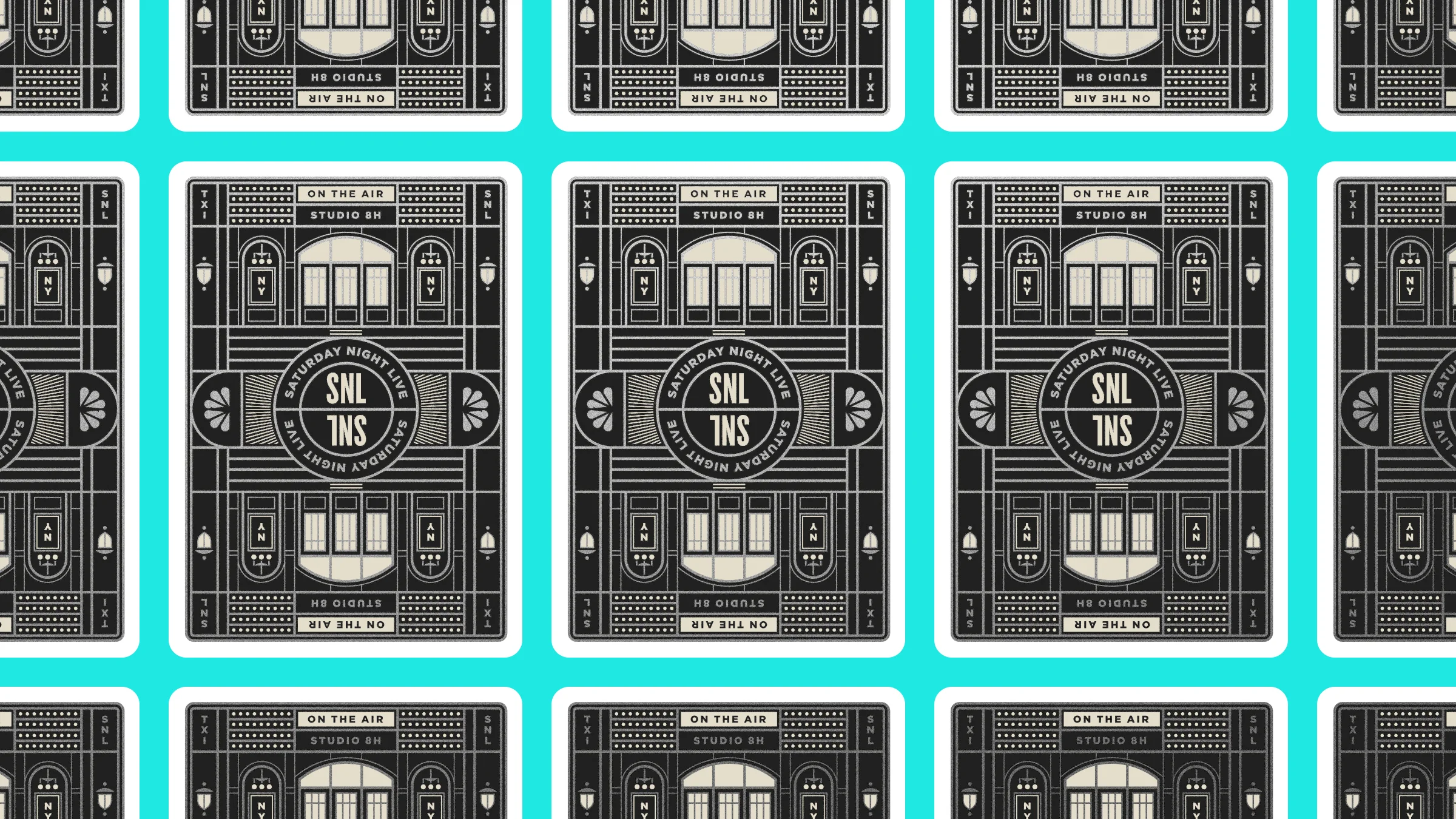 Saturday Night Live Playing Card Back Design