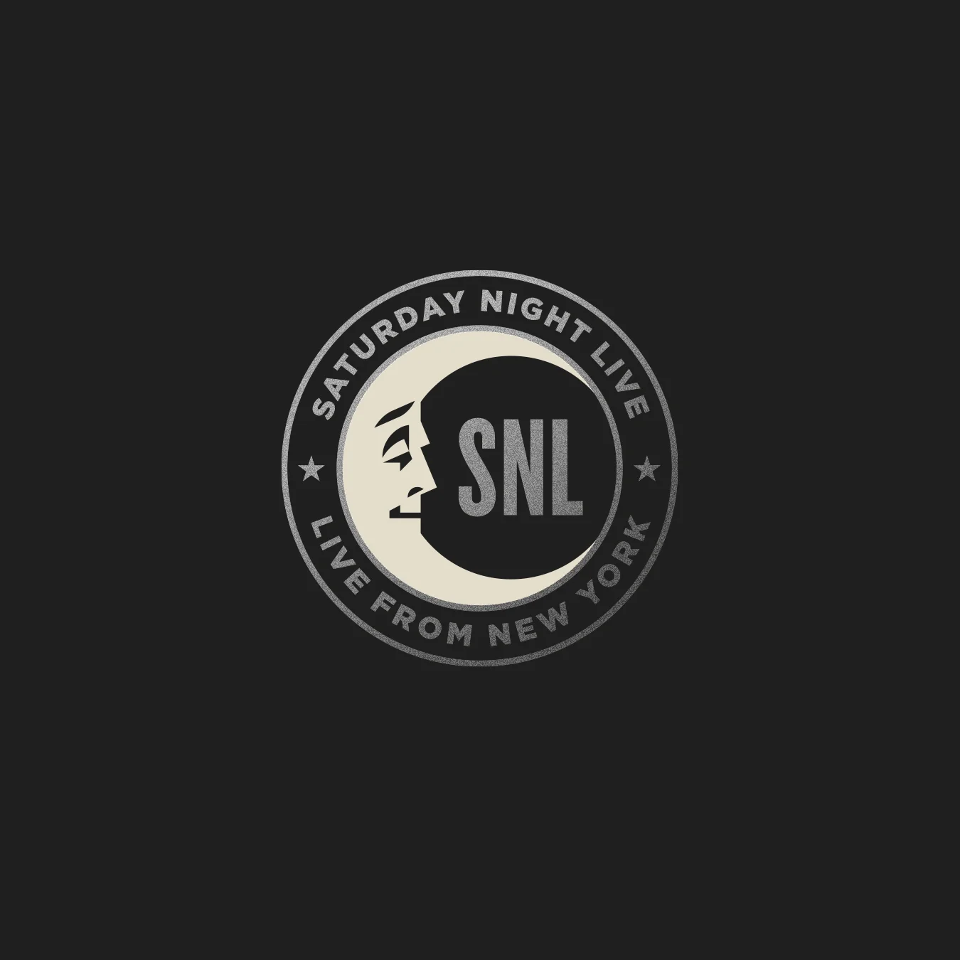 Saturday Night Live SNL Moon Logo