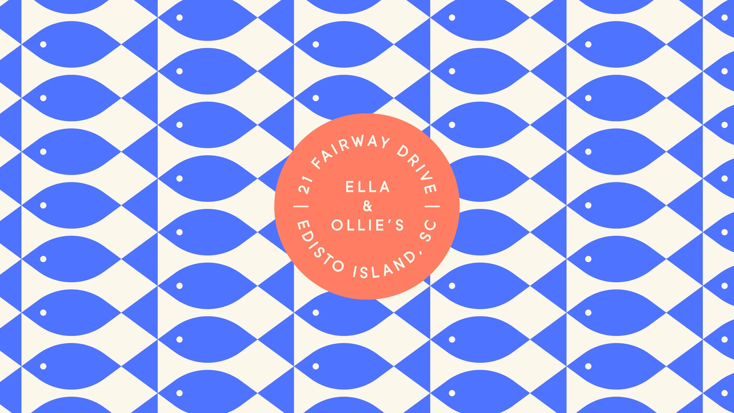 Ella & Ollie’s Logo and Fish Pattern