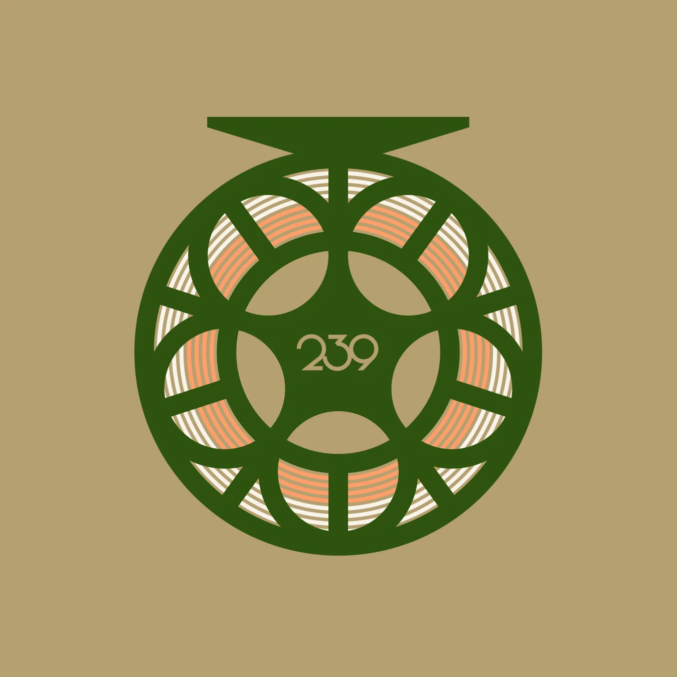 239 Flies Fly Reel Illustration