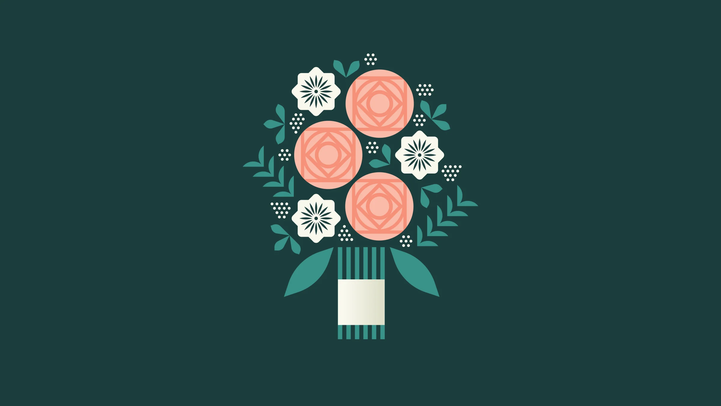 Wedding Bride Bouquet Illustration