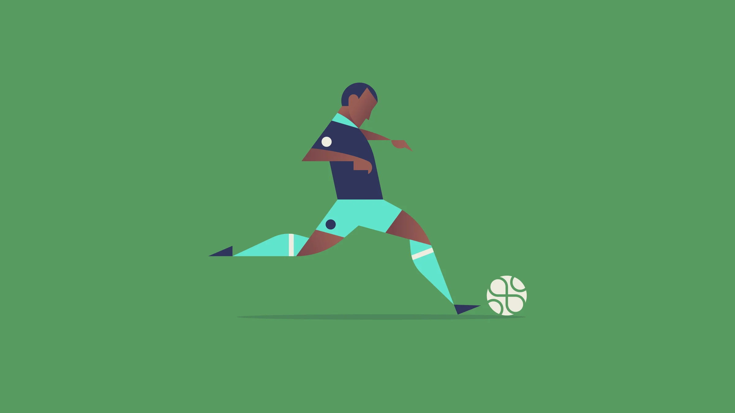 Apple Soccer Football Illustration